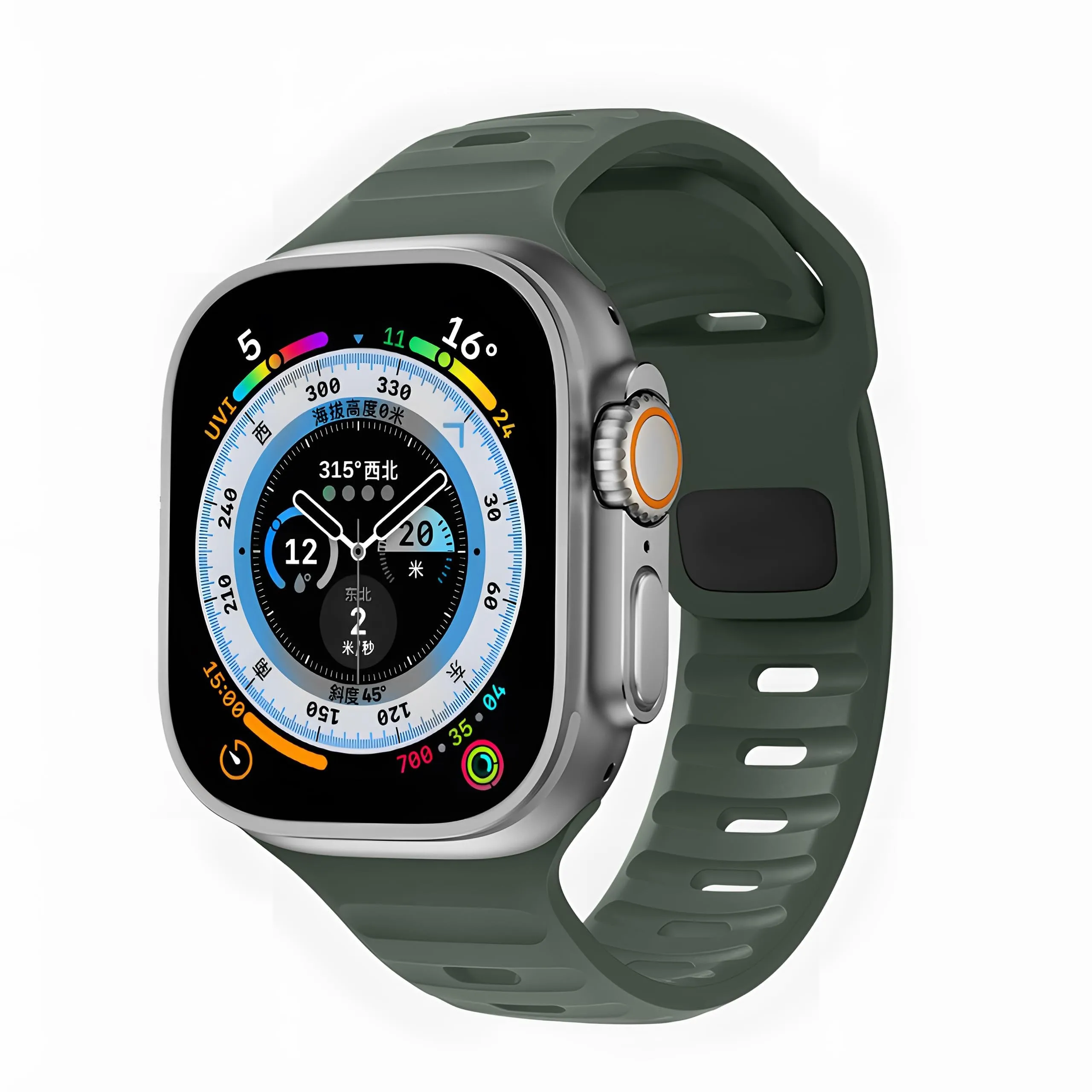 Pulseira esportiva de silicone para Apple Watch 46mm 44mm 45mm 49mm 42mm, iWatch Series 12 11 10 9 8 7 SE Ultra 2 3 4 - Imagem 9
